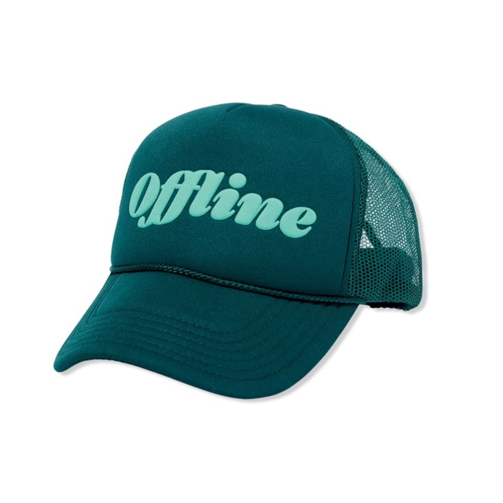 “Offline” Ball Cap with Bonus Drink Cozy